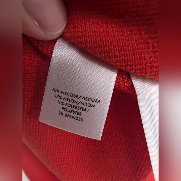 Ann Taylor Pink Red Stretchy Bodycon Skirt Women's Size Small - Picture 4 of 5